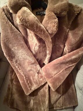 J.Crew Faux Fur Lined Coat - Camel